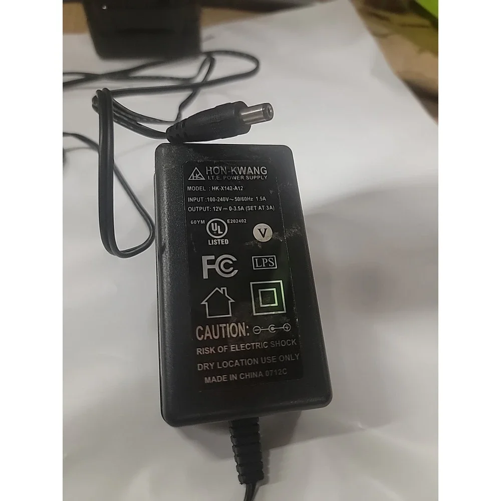 UL Adapter for Hon-Kwang Model # HK-X142-A12 HKX142A12 Power Supply Cord Charger